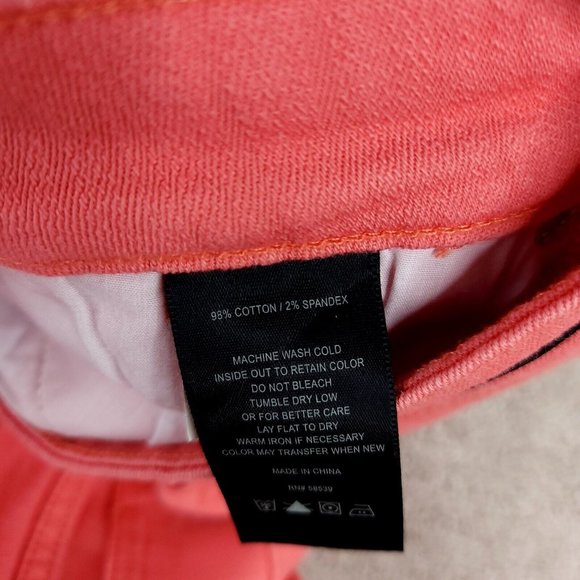 Kut From The Kloth Denim Shorts Women's 8 Pink Stretch Natalie Bermuda Mid Rise - Picture 7 of 11